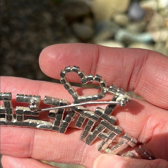 Vintage 'I Love Siamese' Cat Rhinestone Pin / Broach - Picture 7 of 7